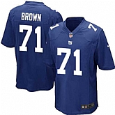 Nike Men & Women & Youth Giants #71 Brown Blue Team Color Game Jersey,baseball caps,new era cap wholesale,wholesale hats